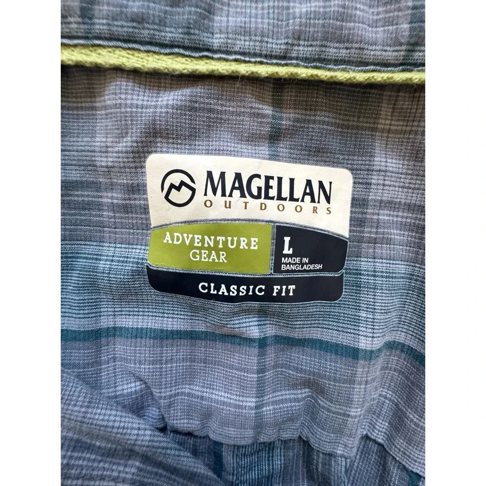 Magellan Outdoors Adventure Gear Button Up Classic Fit Men's Large Long‎ Sleeve